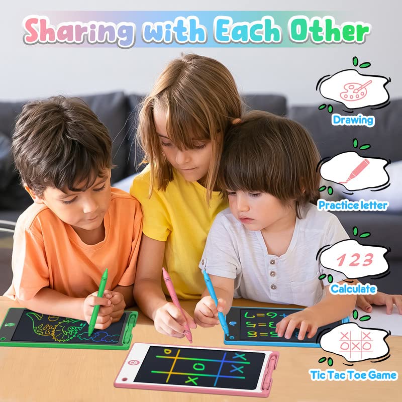 Hockvill LCD Writing Tablet for Kids 8.8 Inch, Toys for Girls Boys Drawing Pad for 3 4 5 6 7 8 Year Old Kid, Toddler Magnetic Doodle Board Travel Essentials Christmas Birthday Gift for Children