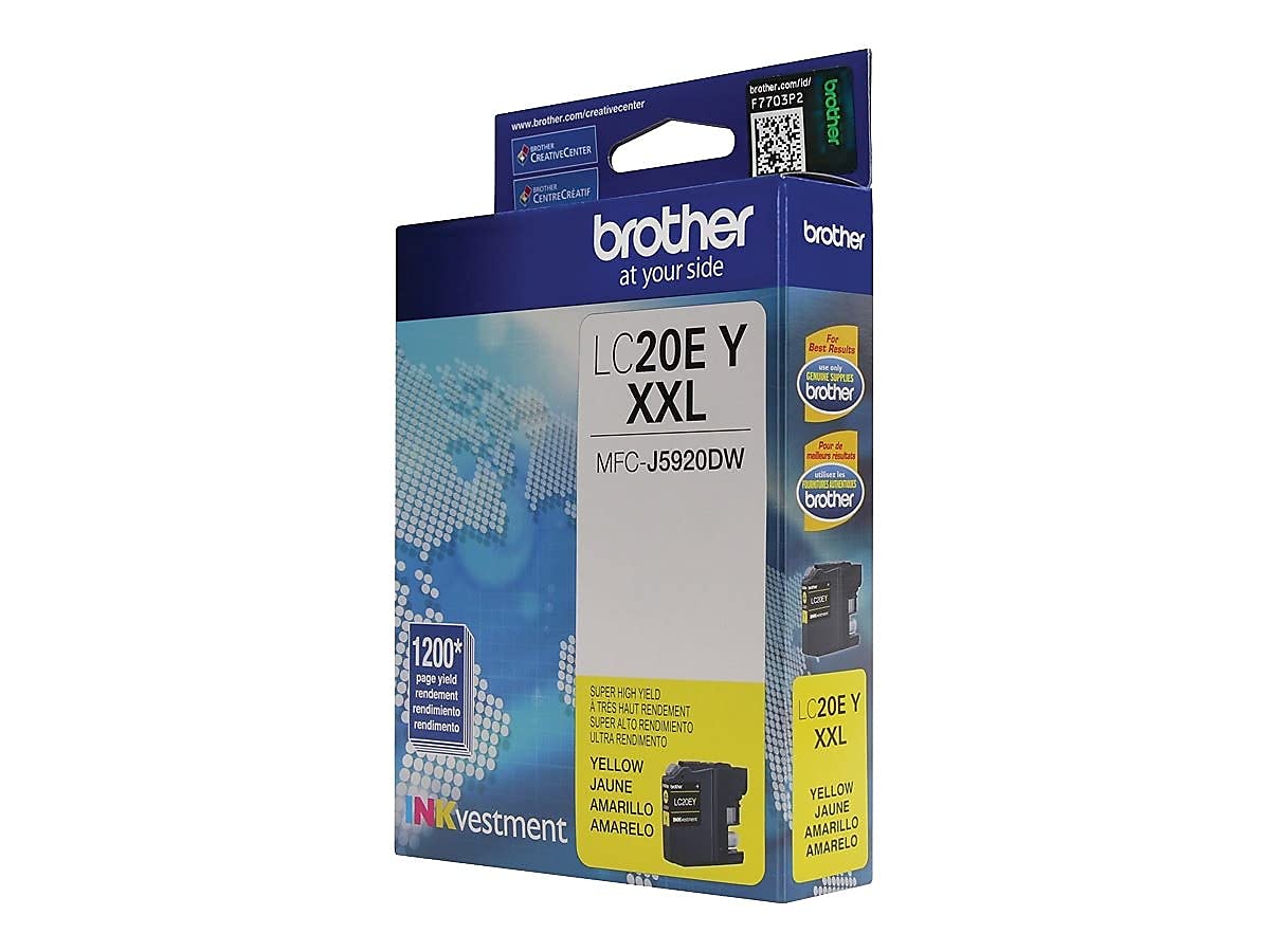 Brother LC20EY Super High Yield Yellow Ink Cartridge