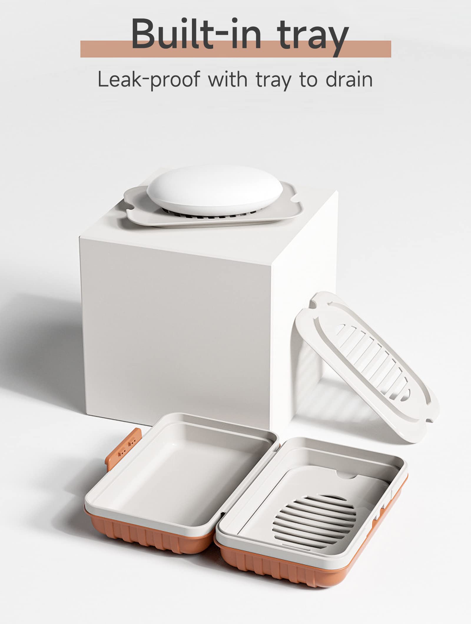 Doter Travel Soap Dish with Lid - Draining Soap Bar Holder - Travel Soap Container - Portable Soap Case for Traveling, Camping, Outdoor, Gym, Bathroom,Travel Essentials