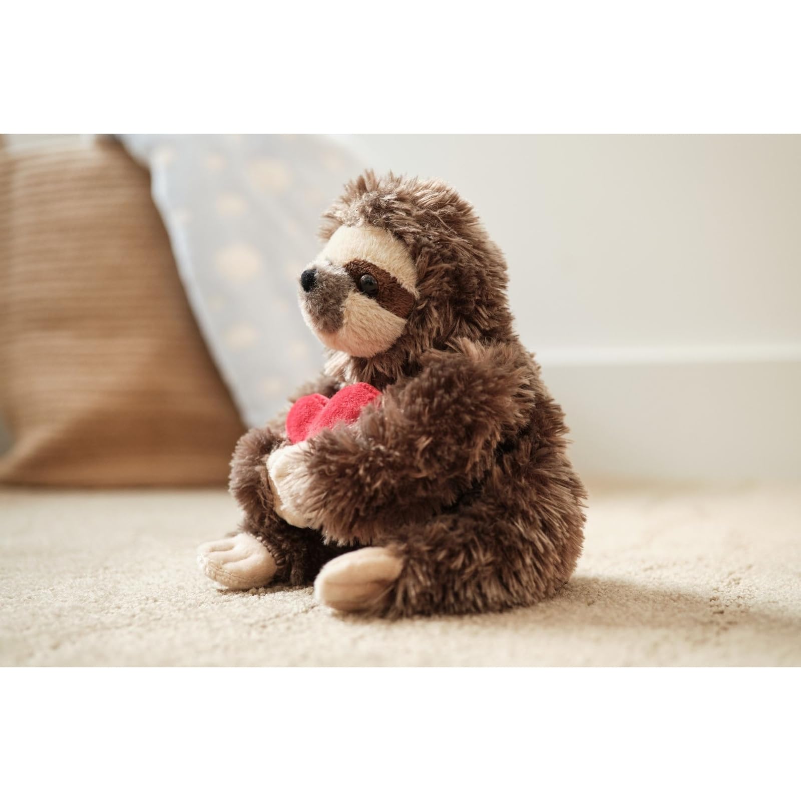 Bearington Lil’ Simon Love 6.5 Inch Sloth Stuffed Animal - Cute Plush Toy for Girls & Kids - Unique Sloth Plush Valentine’s Day Gift