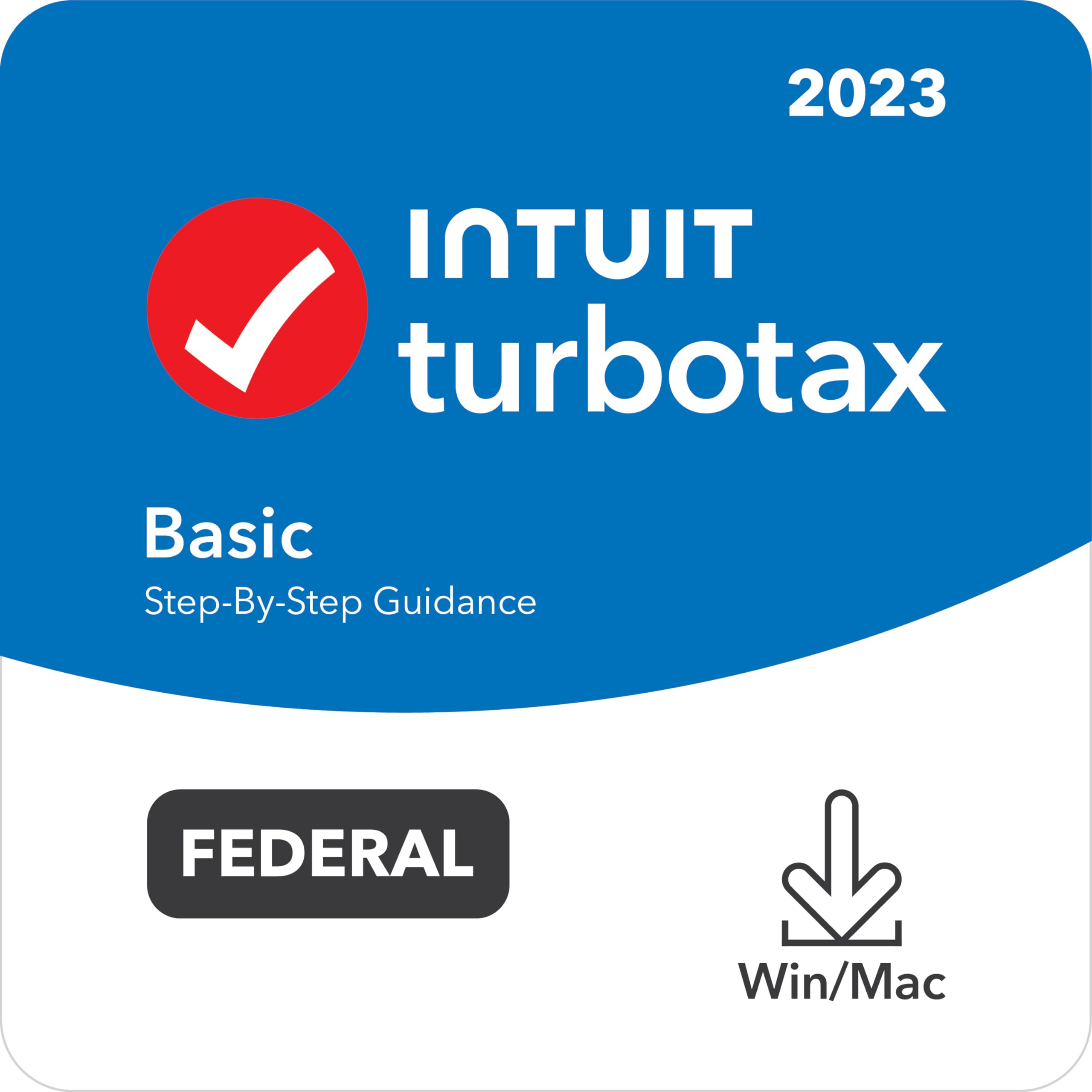 [Old Version] TurboTax Basic 2023, Federal Tax Return [PC/Mac Download]