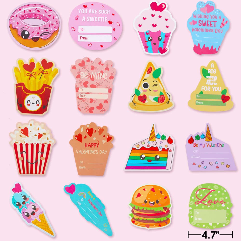 AREOK Kids Valentines Day Cards for Kids Classroom School Class - Valentines Day Gifts for Kids Classroom, Cute School Class Valentine's Day Exchange Cards for Kid Bulk, 32 Pack