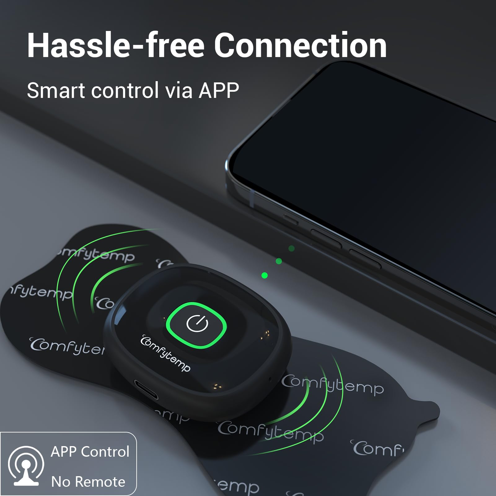 Comfytemp Wireless TENS Unit Muscle Stimulator with APP, FSA HSA Eligible Smart Dual Host TENS Machine for Pain Relief, EMS Device with 32 Modes, Pulse Muscle Massager for Back Shoulder Sciatica K6108