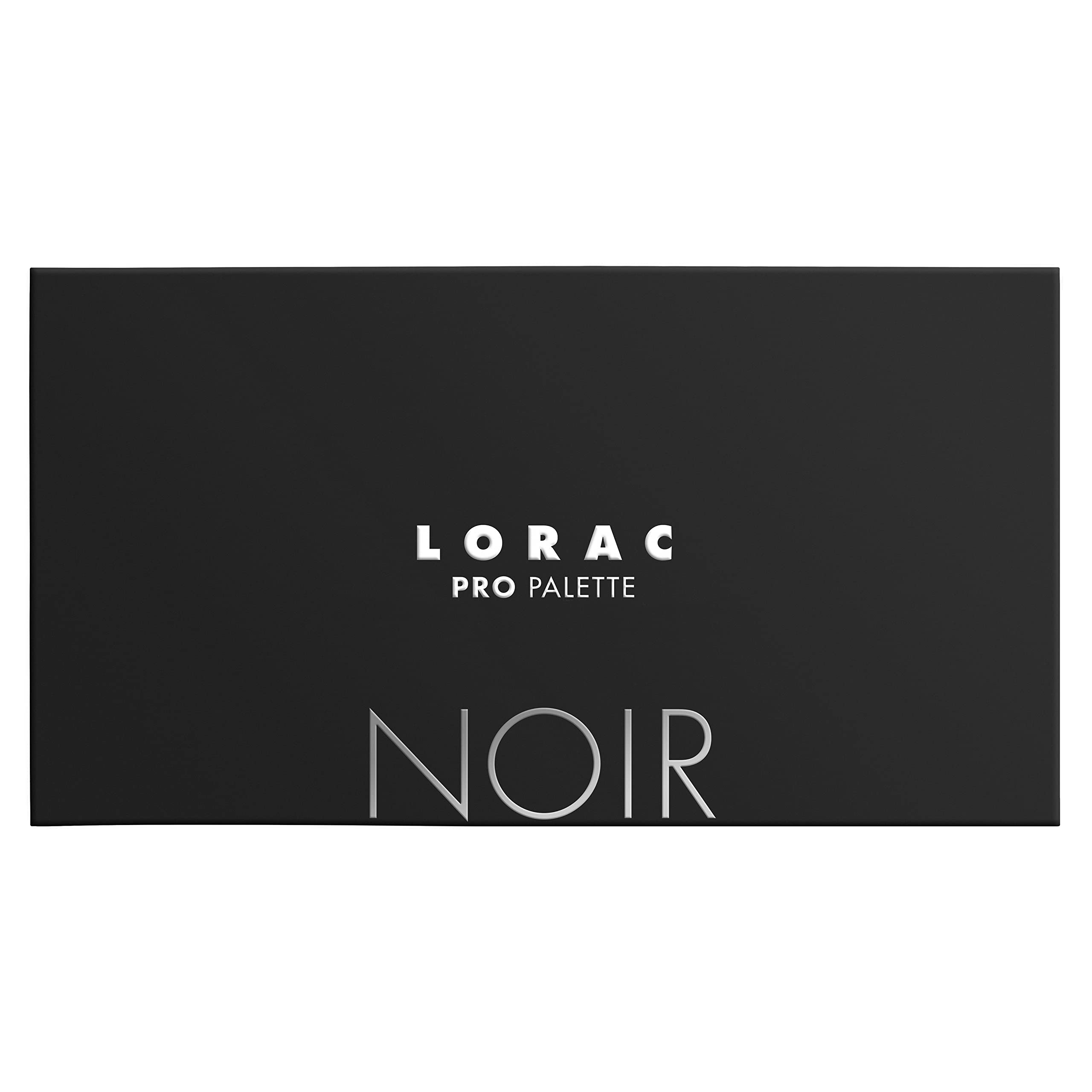 LORAC PRO Matte & Shimmer Eyeshadow Palette, Noir | Glitter | Mirror Compact | Cruelty Free, Gluten Free, Vegan