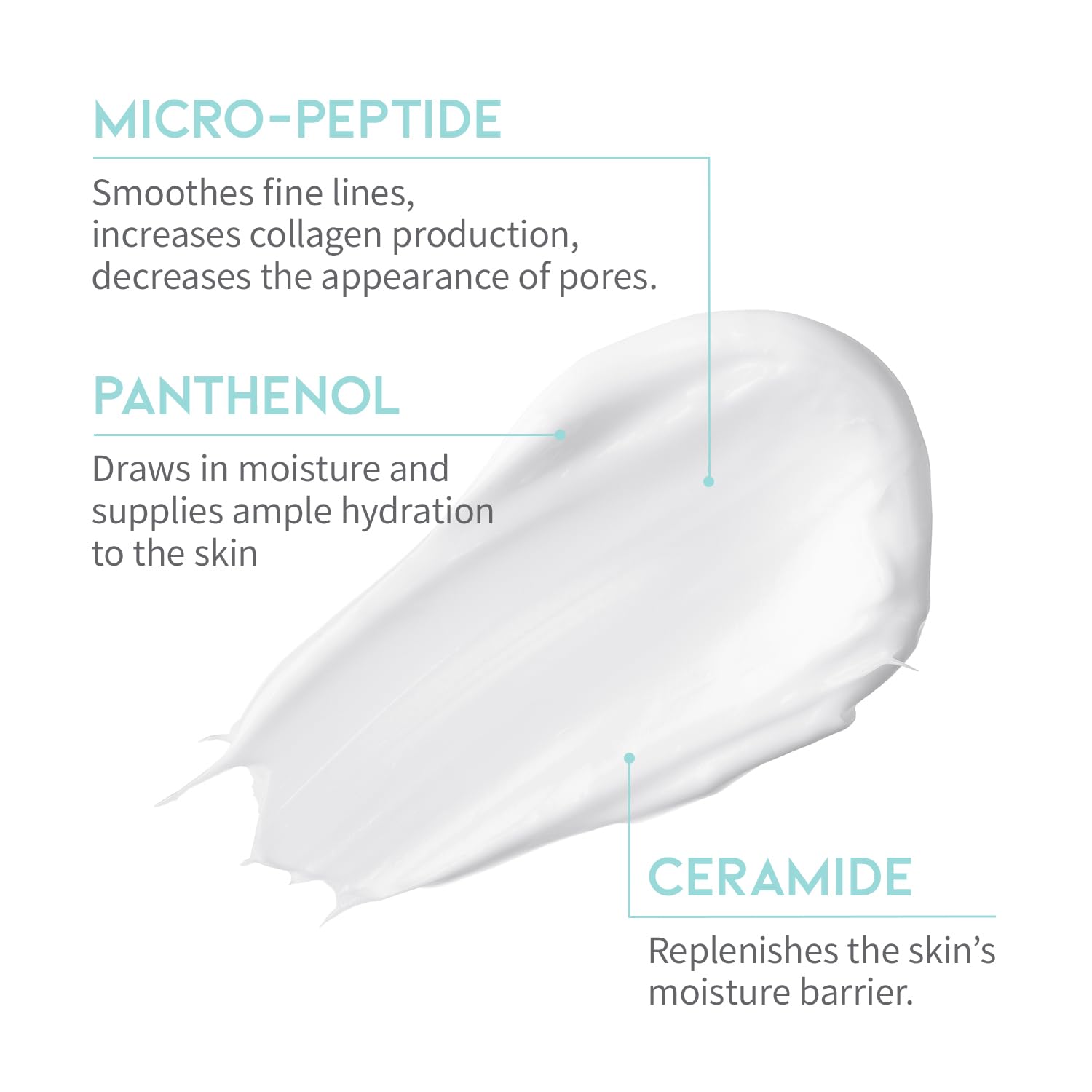 #OOTD Peptide Moisturizer Cream For Face - Dry Skin, Sensitive Skin, Skin Protection Barrier Cream For Aging Skin, Anti Aging, Hydrating, Peptide, Ceramide, Panthenol (1.69 FL.OZ)