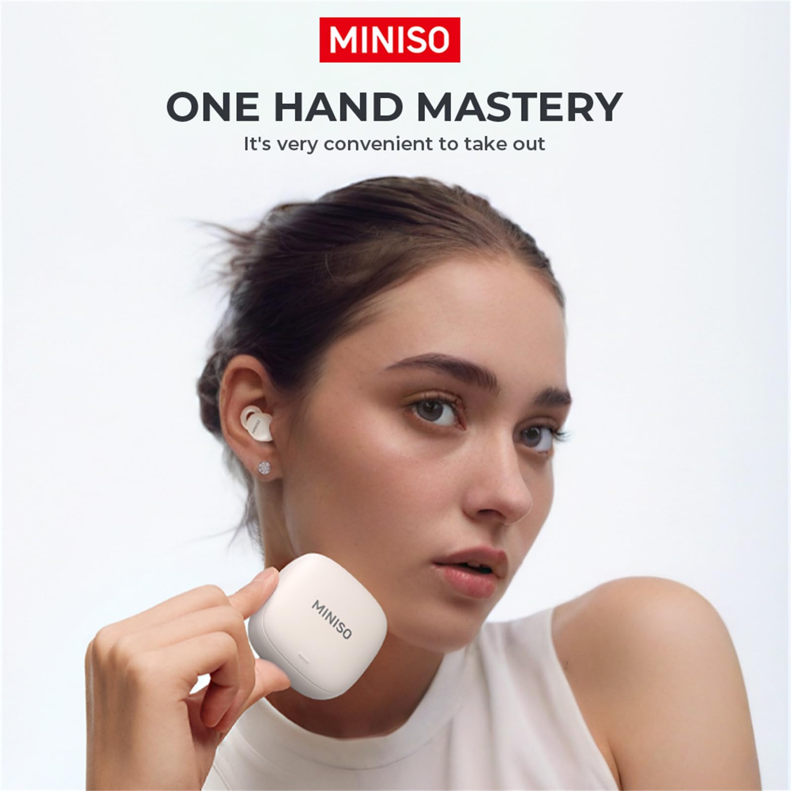 MINISO X10 Bluetooth Sleep Wireless Earbuds Noise Blocking Earbuds Comfortable Fit Bluetooth 5.4 Earphones for Sleep Sounds Side Sleeper in-Ear Wireless Headphones for Sleeping Flat Ear Buds