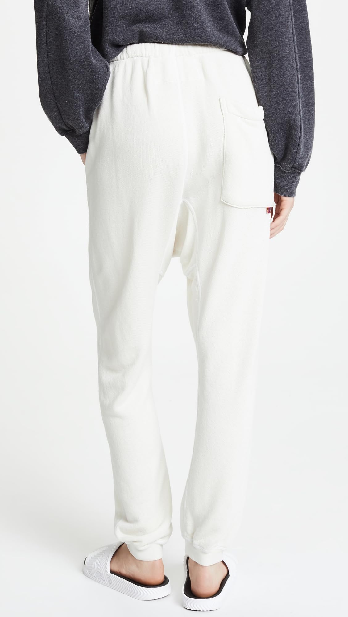 FREECITY Women's Superfluff Pocket Lux Sweatpant, Creamy Yum, Small
