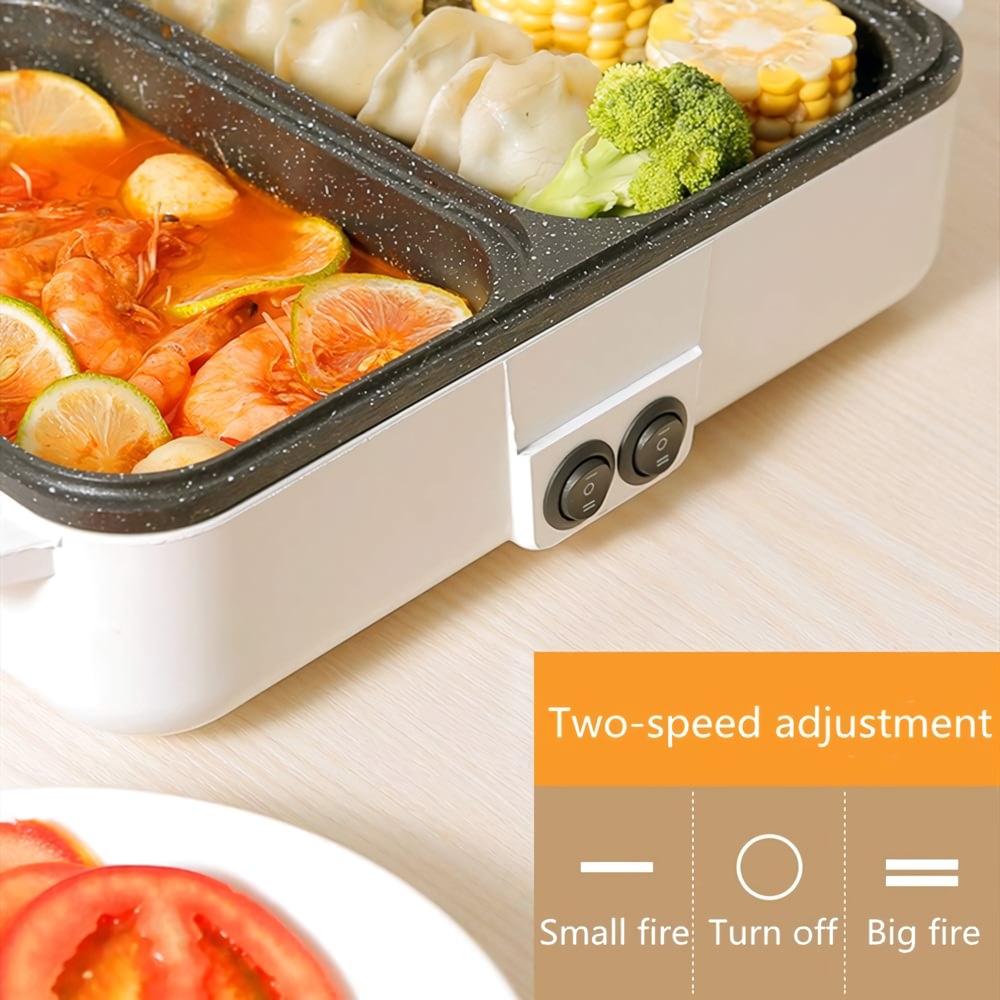 2-in-1 c& Hot Pot with Non-Stick Plate