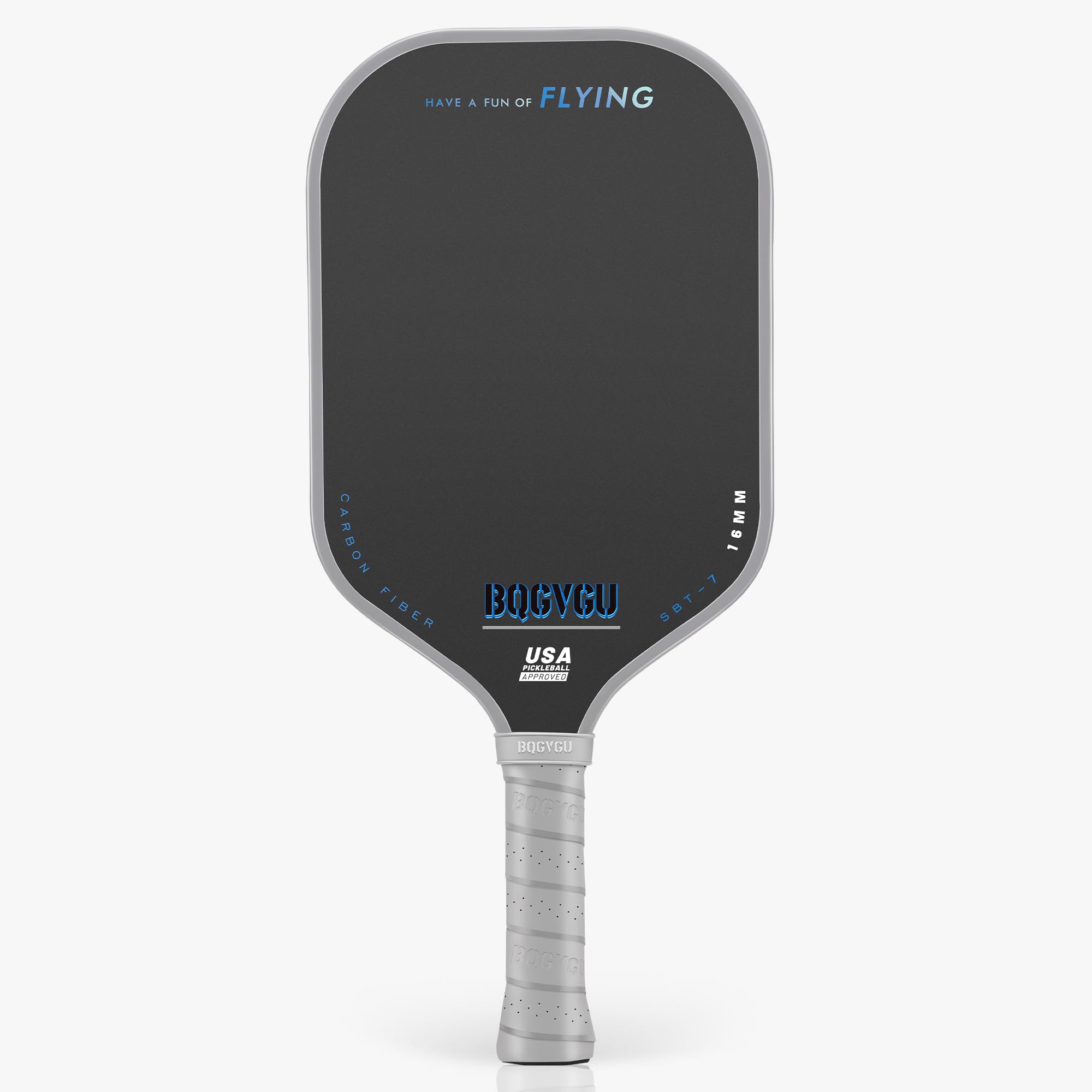 BQGVGU Pickleball Paddles, Carbon Fiber Raw Toray T700 with 16 mm Polypropylene Honeycomb Core,Perfect for Control&Spin, USAPA Approved