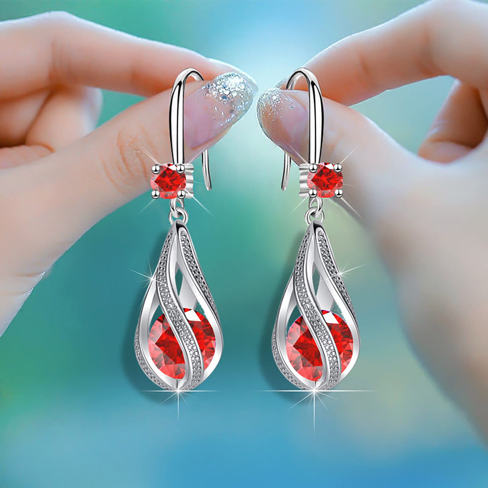 Today 2025 925 Sterling Silver Drop Earrings for Women Amaon Haul Sale+Clearance Trendy Gold Hypoallergenic Dangle Earrings Wedding Earrings Jewelry for Brides