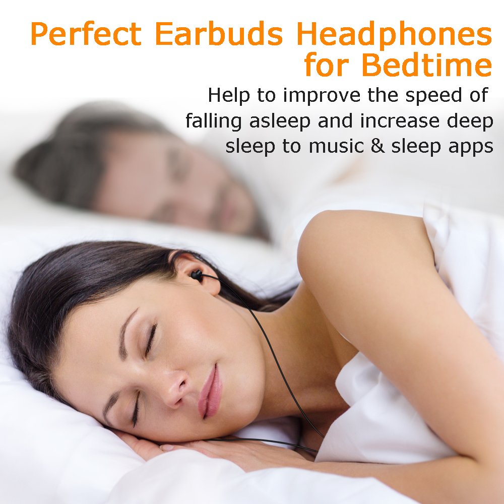 MAXROC Sleep Earplugs - Noise Isolating Ear Plugs Sleep Earbuds Headphones with Unique Total Soft Silicone Perfect for Insomnia, Side Sleeper, Snoring, Air Travel, Meditation & Relaxation(Black)