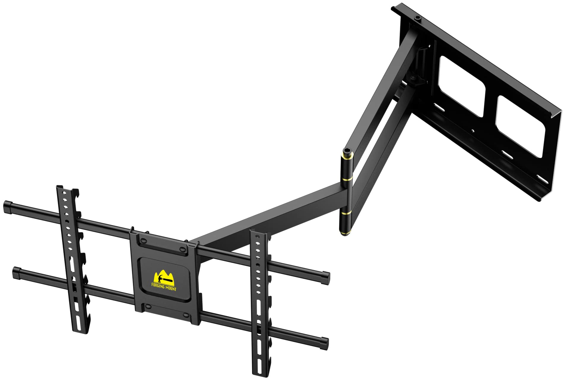 FORGING MOUNT Long Arm Corner TV Mount with Height Setting Full Motion TV Wall Mount with 36" Extends for Corner/Flat Installed Fits 42"-90" TVs,Holds 150lbs,VESA 600x400mm