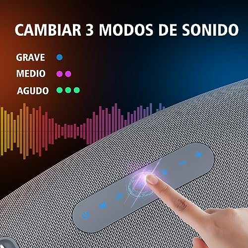 ZEALOT Bluetooth Speaker,75W Speakers Bluetooth Wireless Loud,IPX6 Waterproof Outdoor Speakers with Rich Bass,14400MAh Battery,20H Play,Stereo,Portable Speaker for Home,Party,Beach,Grey