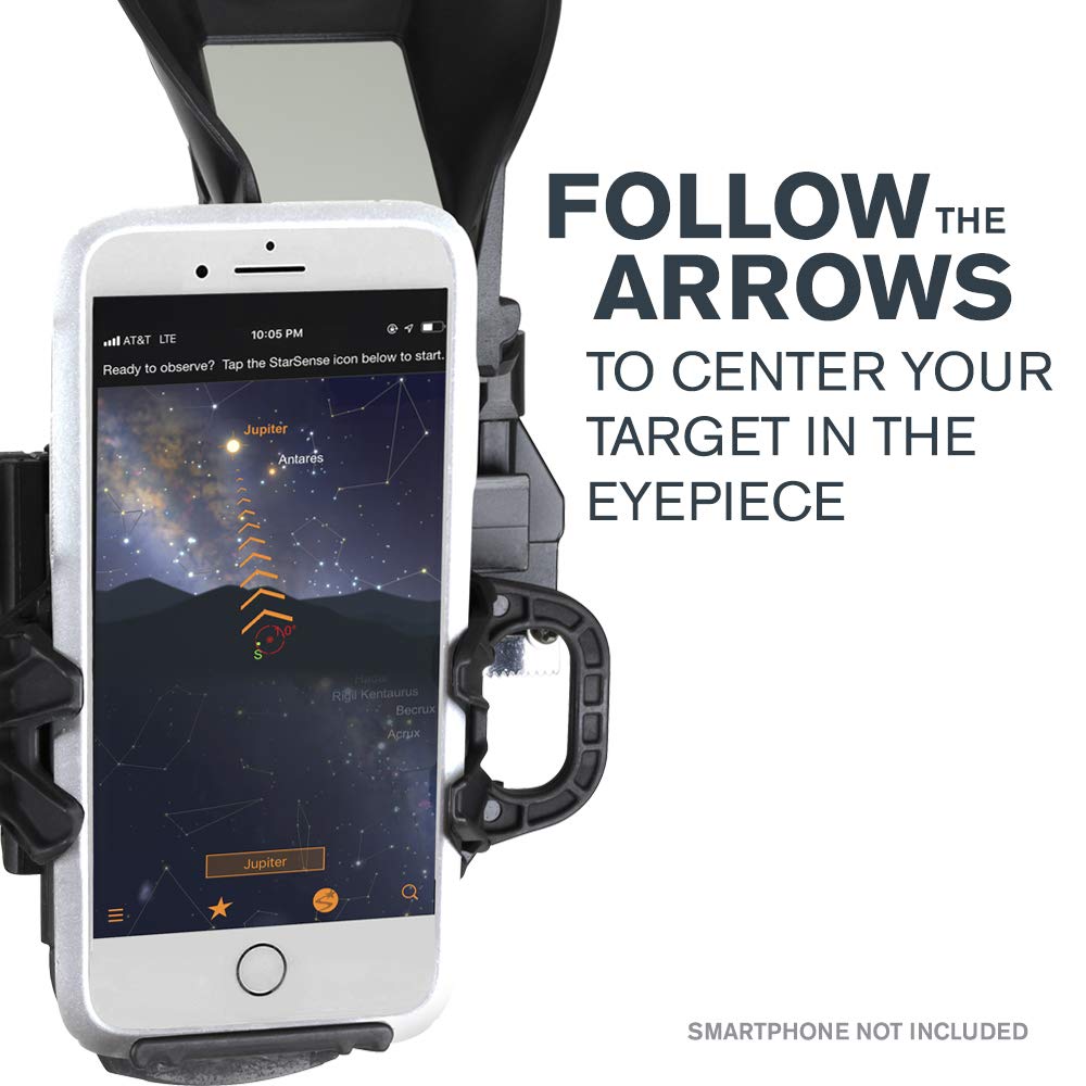 CELESTRON StarSense Explorer DX 130AZ Smartphone App-Enabled Telescope – Works with StarSense App to Help You Find Stars, Planets & More – 130mm Newtonian Reflector – iPhone/Android Compatible