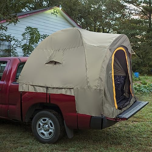 Winado Pickup Truck Bed Tent for 5.2-5.8 FT Truck Bed, PU 2000mm Double Layer Waterproof & Windproof Tent for 2 Person, Portable Truck Tent for Outdoor Camping, Green Orange