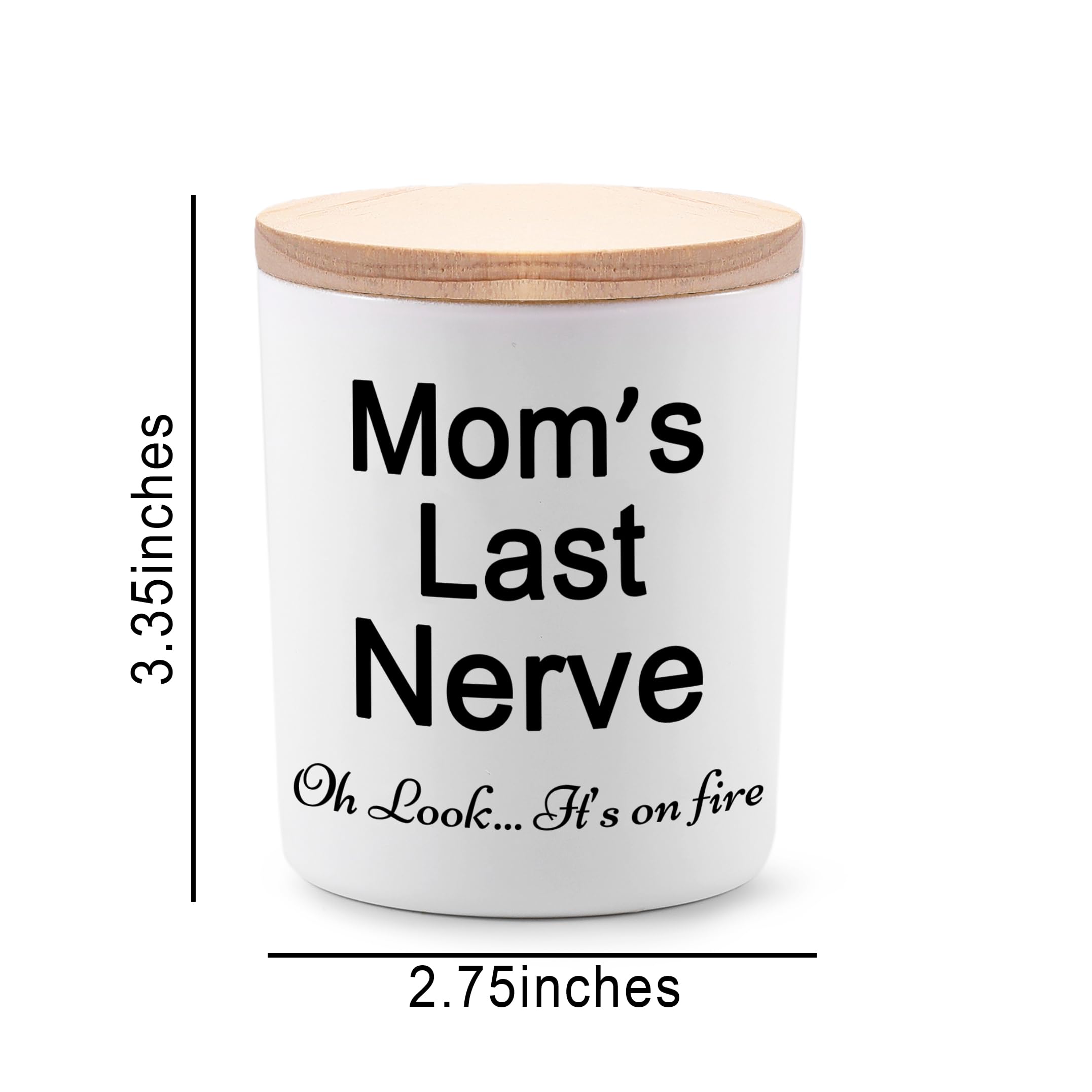 Candles Gifts for Mom from Daughter or Son Funny Novelty Unique Mothers Day Christmas Birthday Gifts for Mom Moms Last Nerve Oh Look Its On Fire Lavender Scented Soy Candle