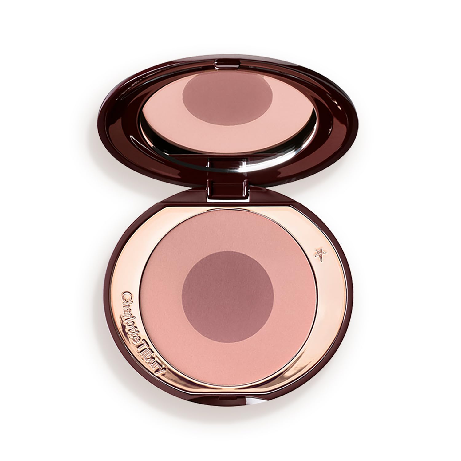Charlotte Tilbury Cheek to Chic Powder Blush - Two-Tone Cheek Makeup with a Radiant, Luminous Finish - Buildable Color that Smooths, Buffs & Blends for a Light Reflecting Glow - Sex On Fire