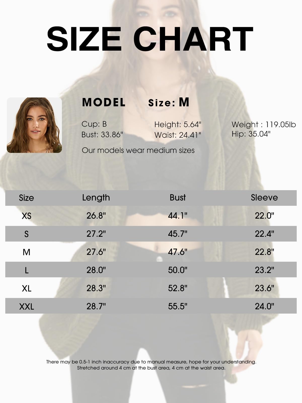 EXLURA Womens 2025 Oversized Cardigan Sweaters Fall Winter Lightweight Soft Knit Cardigan Open Front Button Outwear Coats Army Green