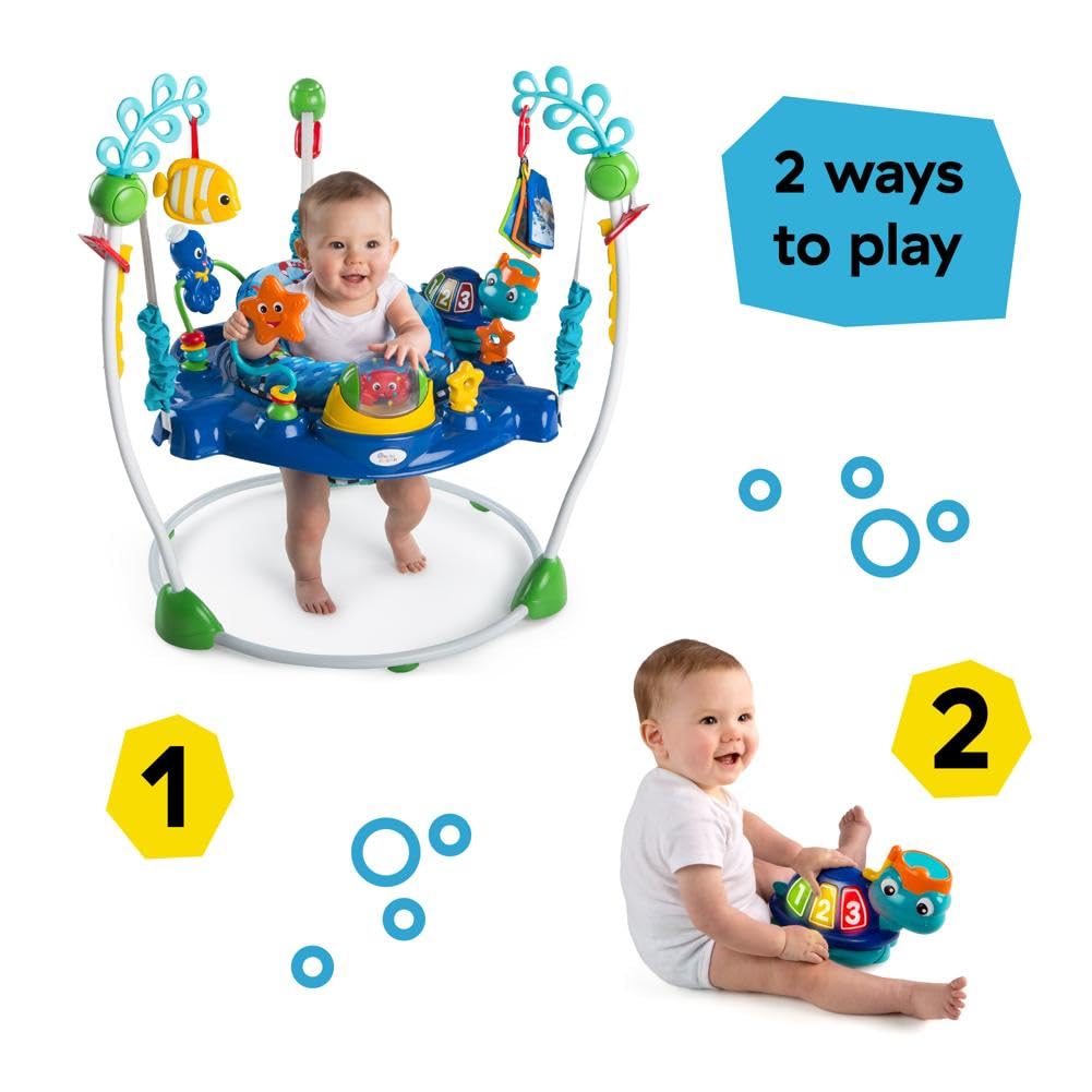 Baby Einstein Neptune's Ocean Discovery Activity Jumper, Ages 6 months +, Max weight 25 lbs., Unisex