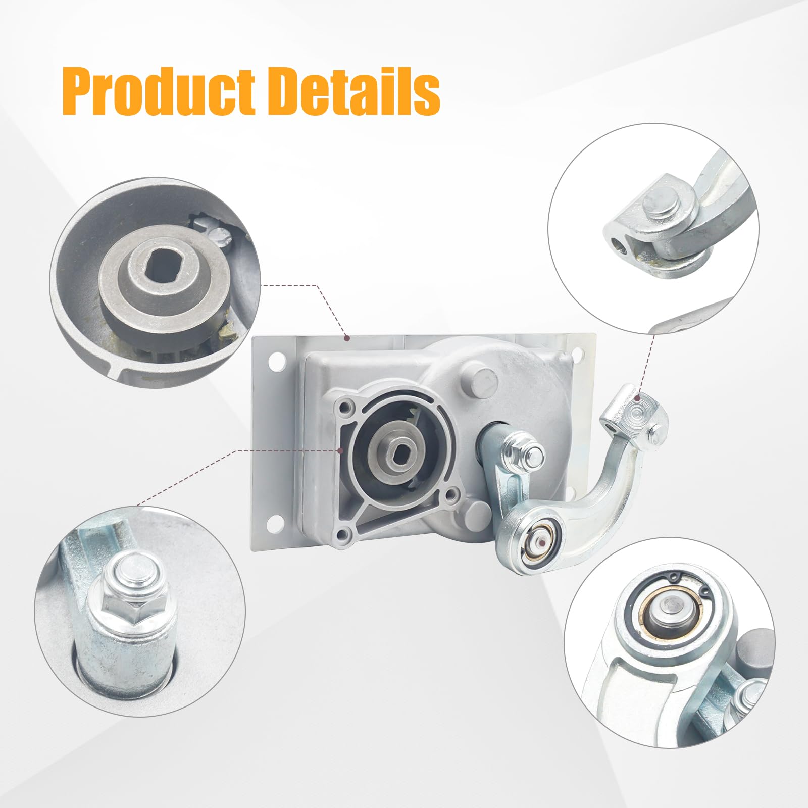 379160 RV Gear Box Curved Linkage 9 Inch for Kwi-kee 22 23 28A 30 32 33 34 35 36 38 40 Series Electric Steps 1104425 Grey