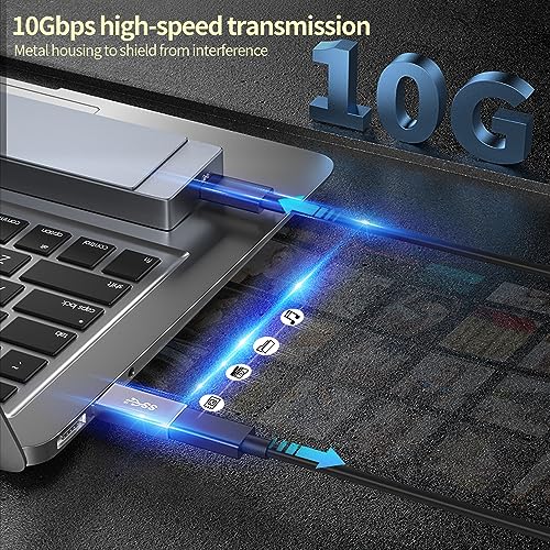 [Double Sides] USB C Female to USB Male Adapter, Type C to USB Converter, Supports USB 3.2 Speeds (10Gbps), 60W Fast Charging/Data Transfer, Compatible with Apple/iPhone/Car/Samsung