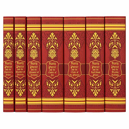 Juniper Books Harry Potter Boxed Set: Gryffindor Edition | 7 Hardcover Volumes with Custom Designed Art Book Covers | Author J.K. Rowling | Includes All 7 Volumes