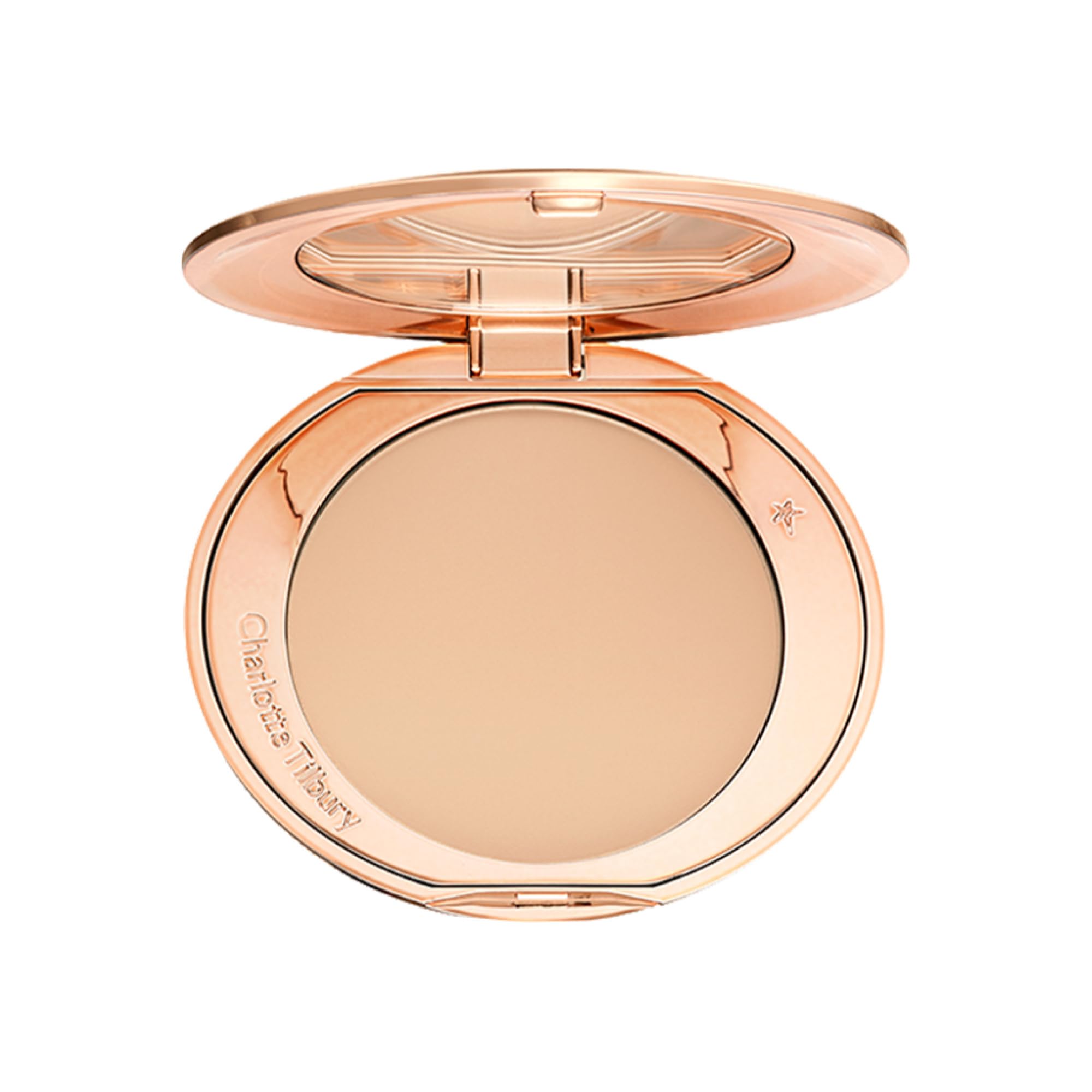 Charlotte Tilbury Airbrush Flawless Finish Setting Powder - Pore-Blurring Pressed Powder for Face Makeup to Minimize Shine with a Soft-Focus Finish - 2 Medium