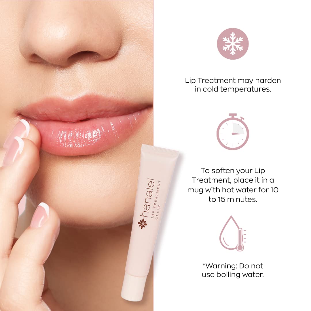 Hanalei Lip Treatment Bundle (Full-size and Travel-size 3 pack in Rose) | Made with Kukui Oil, Shea Butter, Agave, and Grapeseed Oil, Soothe Dry Lips (Cruelty free, Paraben free)