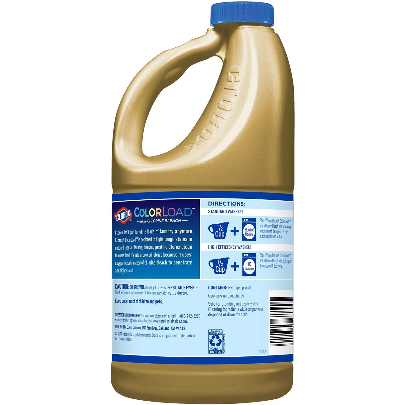 Clorox Colorload Non-Chlorine Bleach, 60 Oz Bottle, 60 Fl Oz