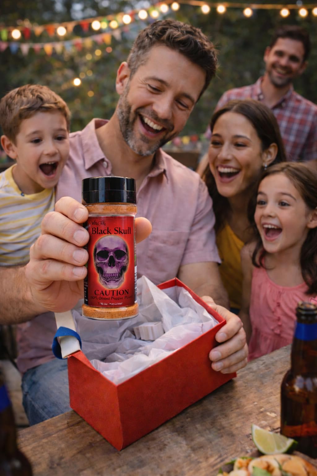 Wicked Tickle Black Skull Smoked Ghost Pepper Powder, 2 oz