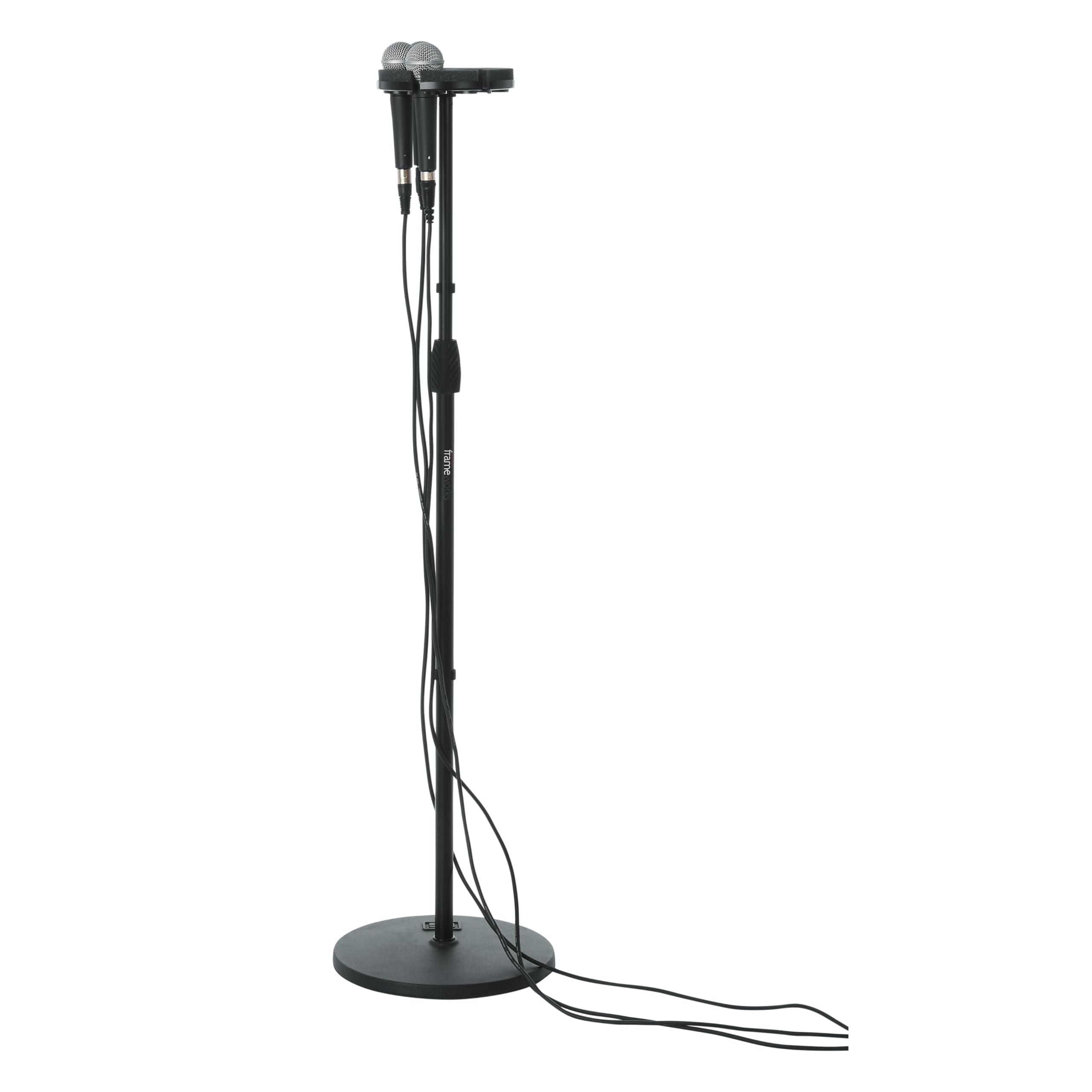 Gator Frameworks GFW-MIC6TRAY Multi Microphone Tray Designed to Hold 6 Mics