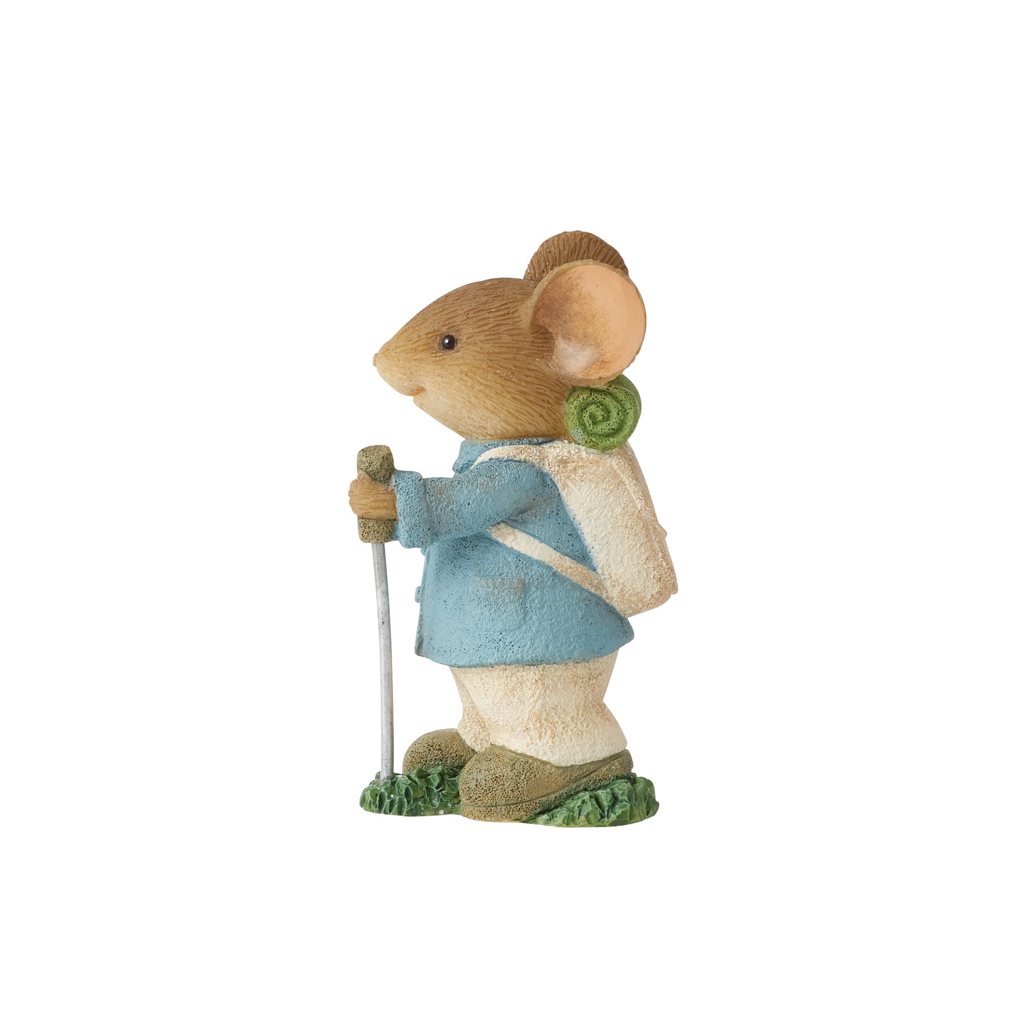 Enesco Tails with Heart Happy Camper Backpacker Mouse Miniature Figurine, 2.09 Inch, Multicolor