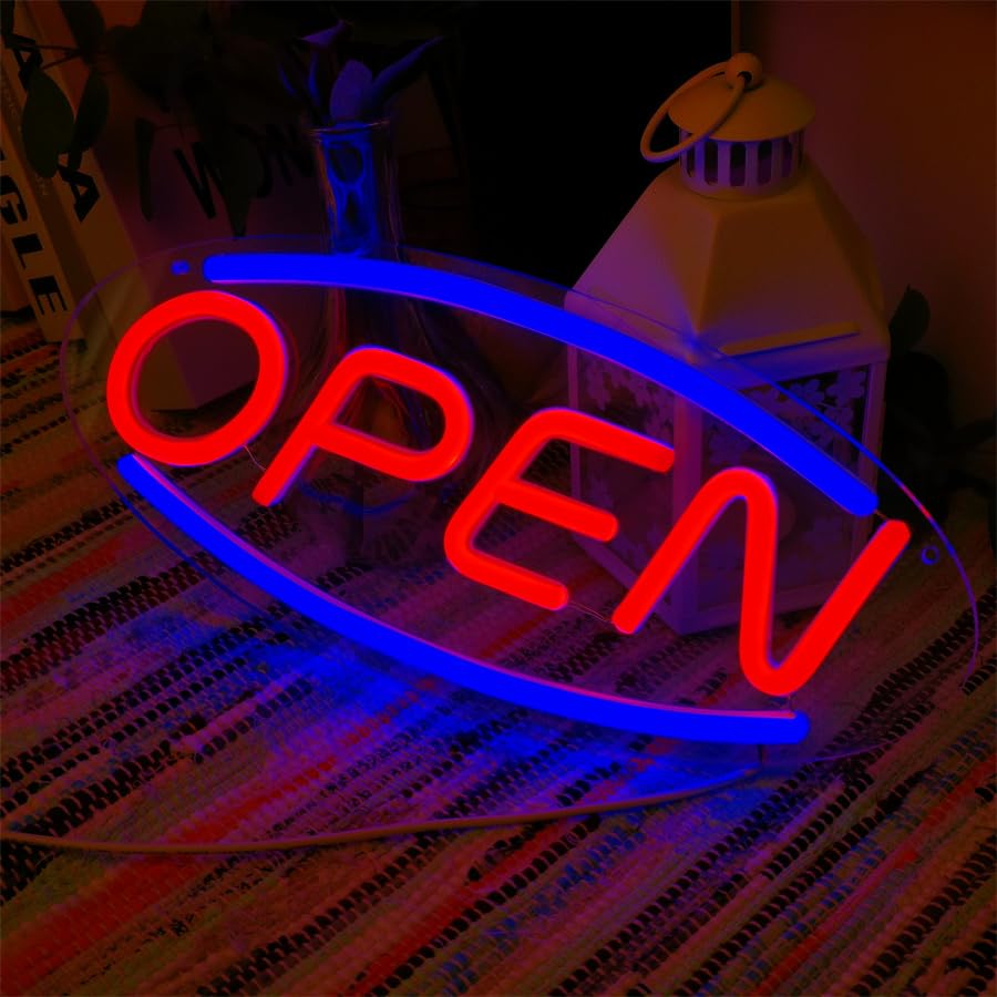 LED Hustle Neon Sign Novelty Light, Wall Art Decorative Wall Hanging Sign For Bedroom Living Room girl boy Room Party Home Decor Neon Night Light USB Powered (Hustle1)