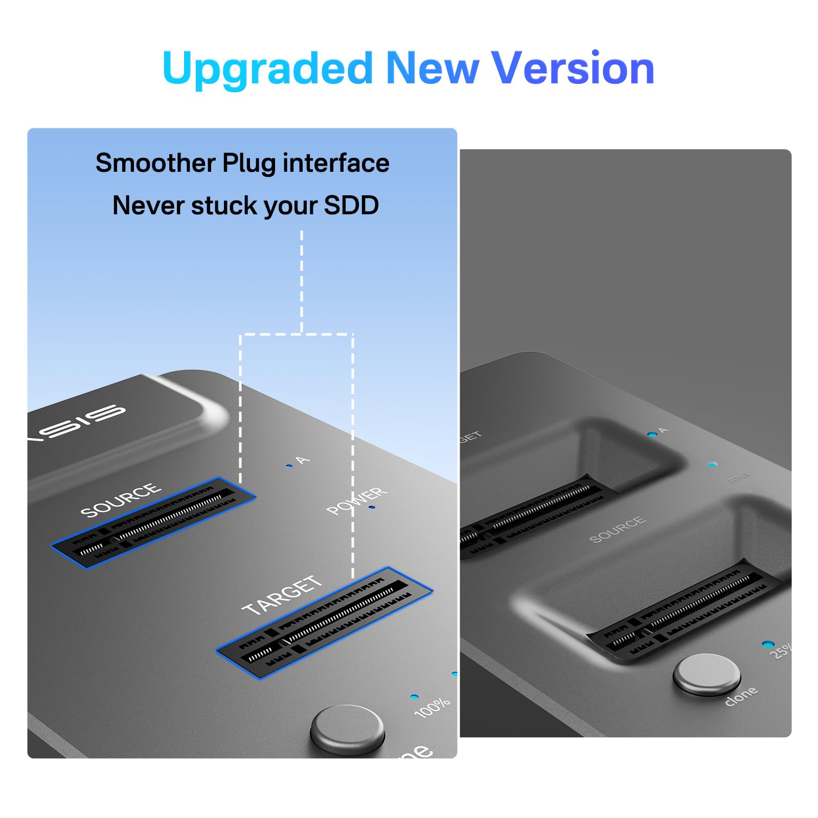 ACASIS NVMe M.2 Duplicator Dual-Bay Offline Clone USB C to NVME Docking Station for M2 SSD M Key Hard Drives Enclosure (M03) (M03)