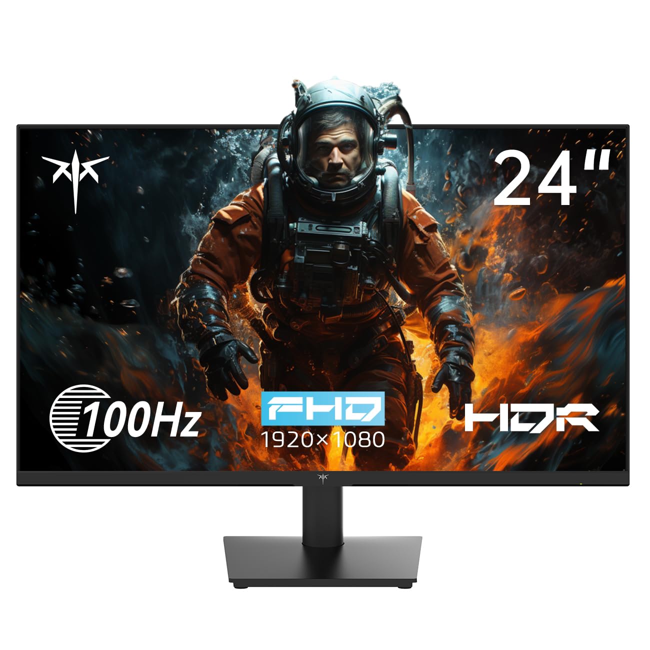 KTC 24 Inch 1080P Full HD Computer Monitor, 100Hz HDR10 Frameless Gaming Monitor with Freesync, HDMI & VGA Ports PC Monitor for Working, VESA, Tilt Adjustable, Eye Care, H24V13