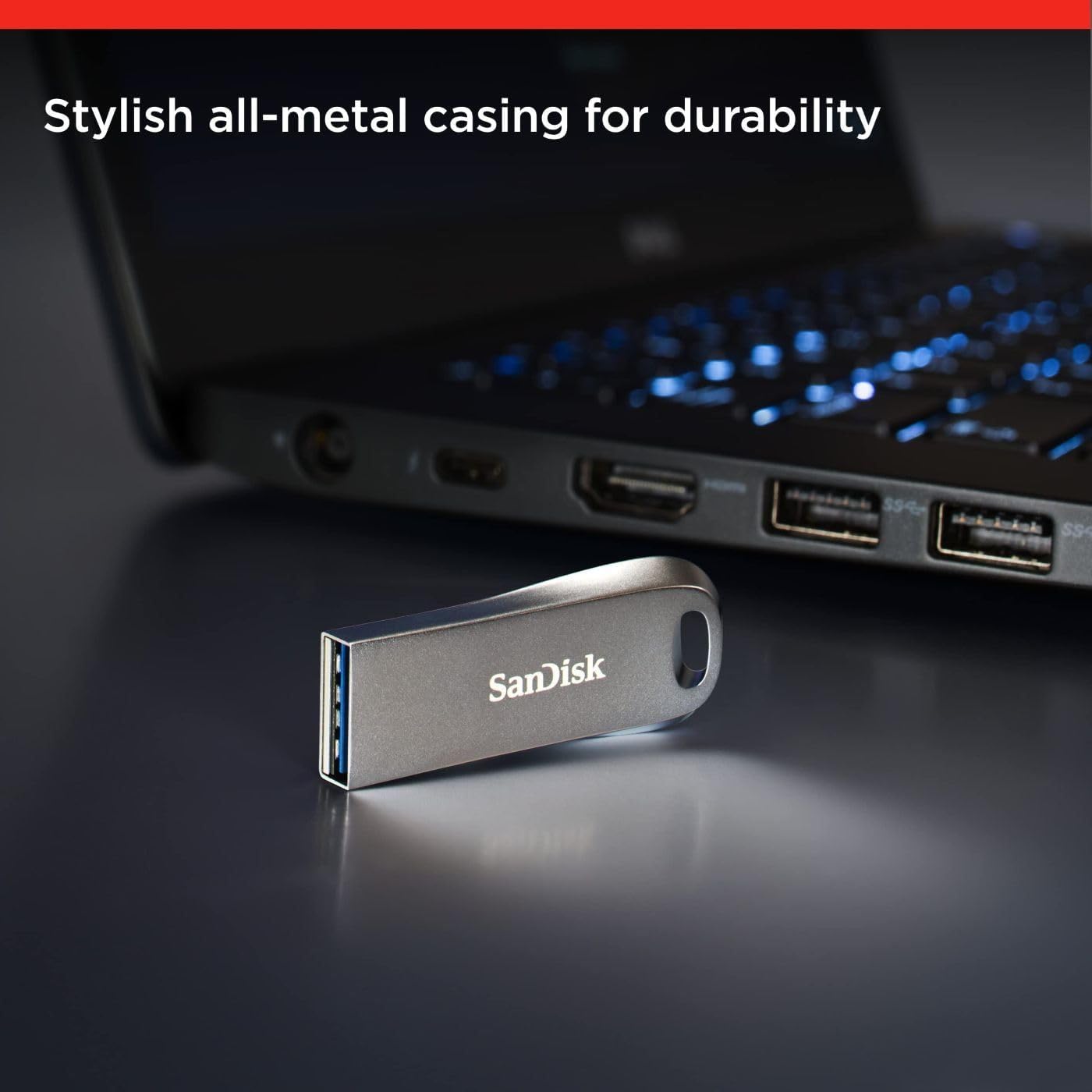 SANDISK 128GB Ultra Luxe USB 3.2 Gen 1 Flash Drive - SDCZ74-128G-GAM46