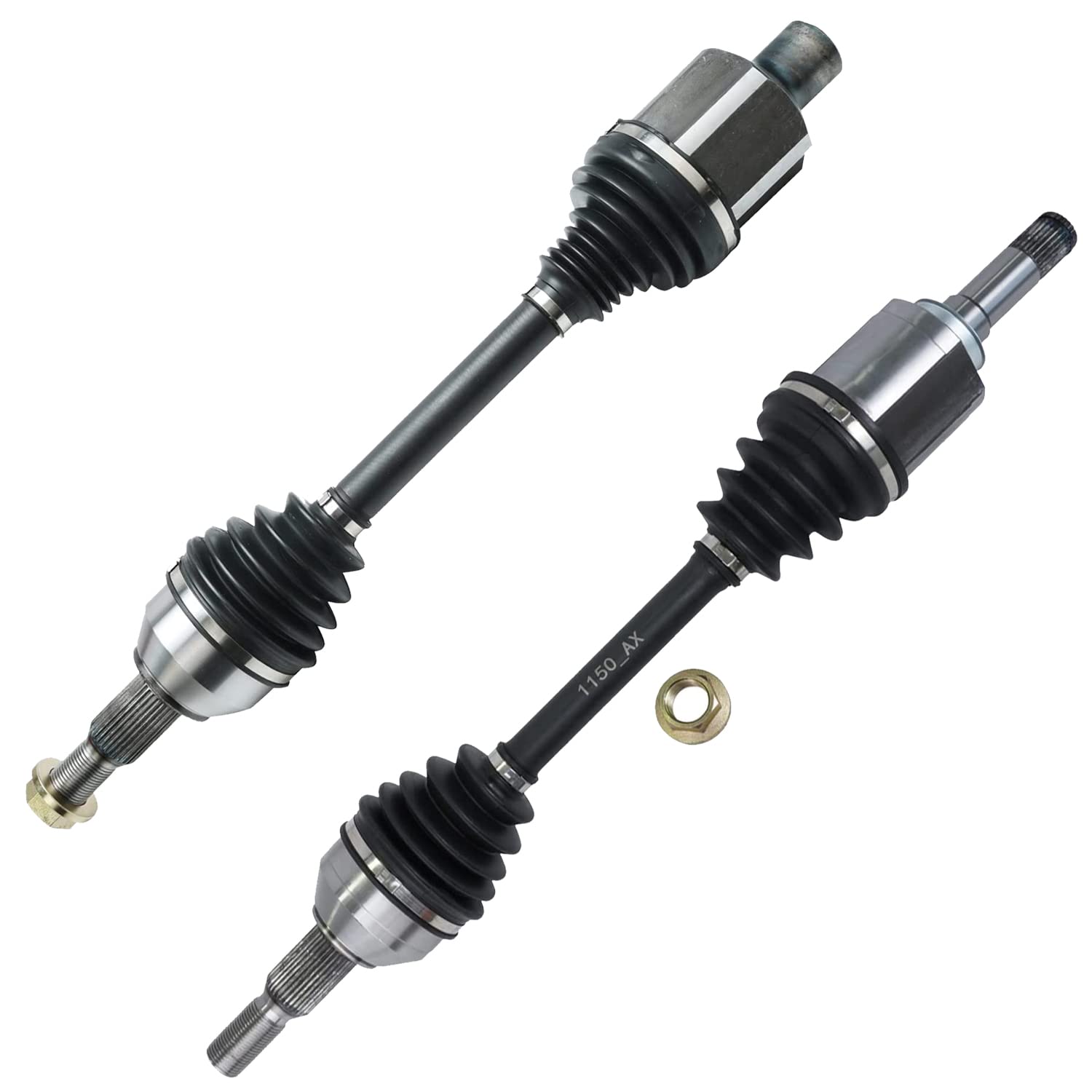 Detroit Axle - Front CV Axles for Buick Enclave Chevy Traverse GMC Acadia Limited Saturn Outlook 2 CV Axle Shafts Set Replacement