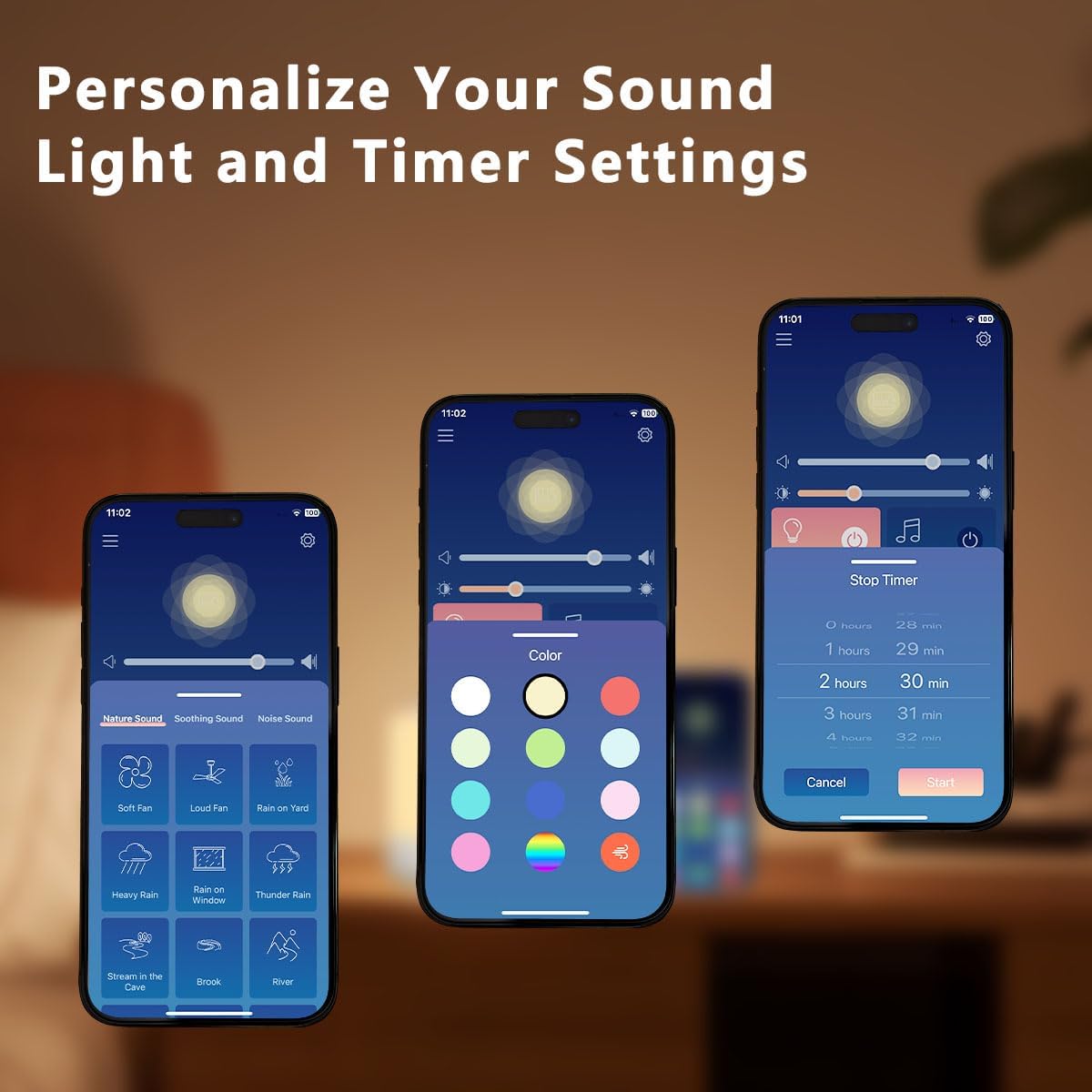Easysleep Sound Machine Baby White Noise Machine for Sleeping,Toddler Sleep Trainer with 30 Soothing Sounds 12 Night Light,Timers, App Remote Control, Night Light Sleep Machine for Nursery Kid