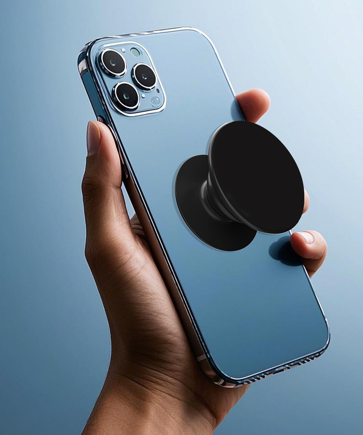 PHIXBEAR 30 Pack Super Sticky Adhesive, Clear Invisible Adhesive Replacement for Pop Socket Base, 1.4 Inch Non-Damaging Double Sided Tapes for Phone Collapsible Grip & Stand Back