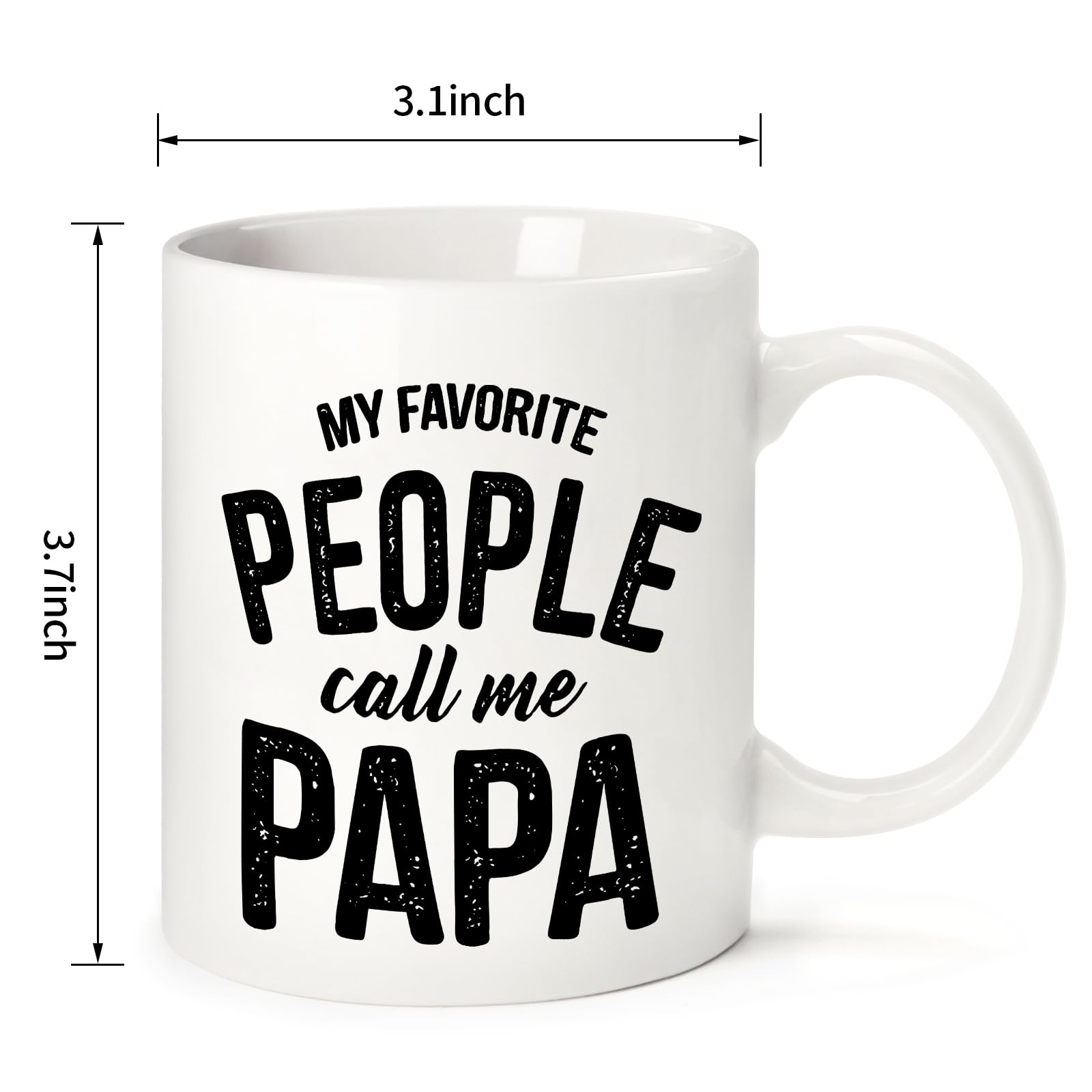 Fathers Day Dad Gifts from Daughter Son Wife,11 OZ Funny Coffee Mug Personalized Gifts for Dad Papa Grandpa Step Dad Husband,First Fathers Day Dad Gifts for New Dad,Dad Gifts for Birthday Anniversary