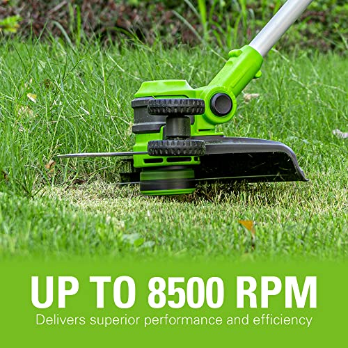 Greenworks 24V 12-Inch Cordless String Trimmer/Edger (Gen 2), Battery and Charger Not Included