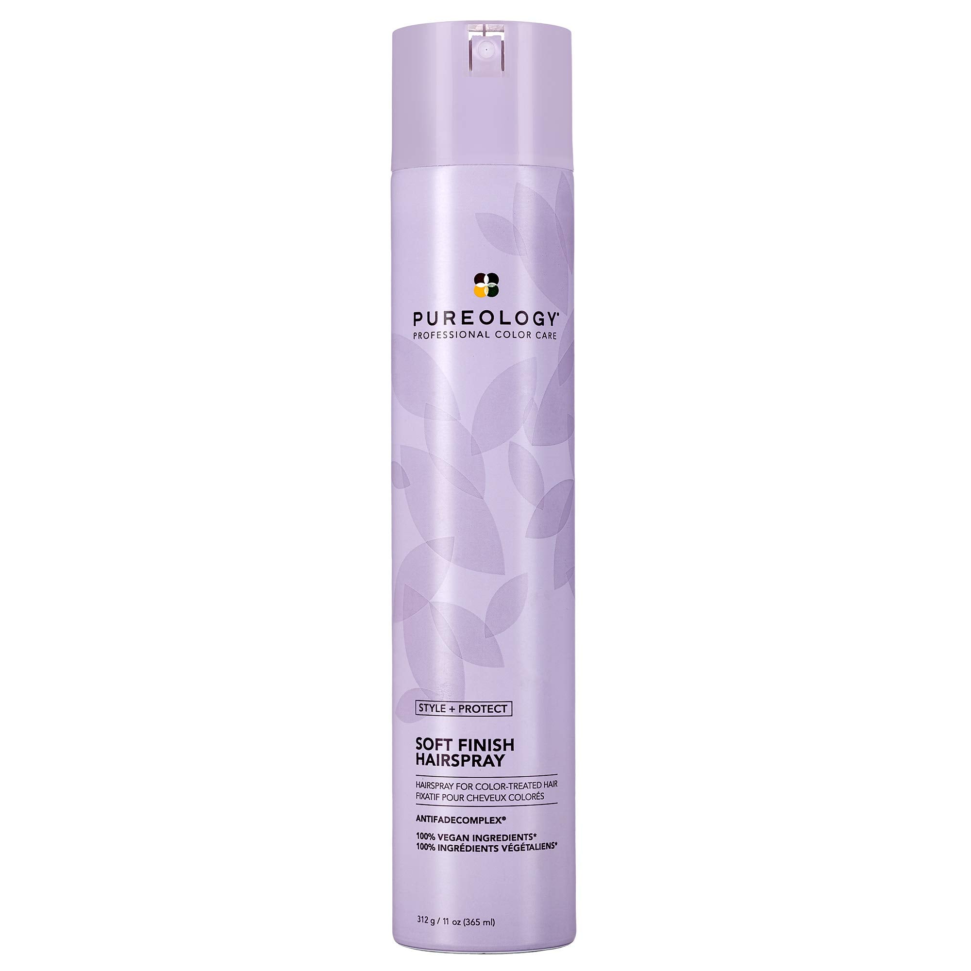 Pureology Style + Protect Soft Finish Hairspray | For Color-Treated Hair | Flexible Hold, Non-Drying Hairspray | Silicone Free | Vegan | Updated Packaging | 11 Oz.|