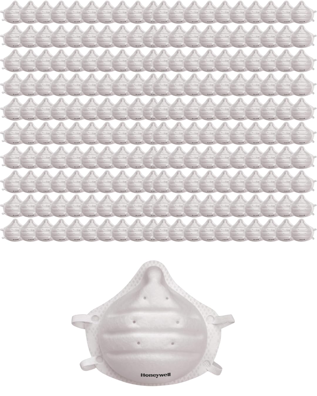 Honeywell Home N95 NIOSH-Approved Molded Cup Disposable Respirator Mask, 200-Pack (DC300N95)