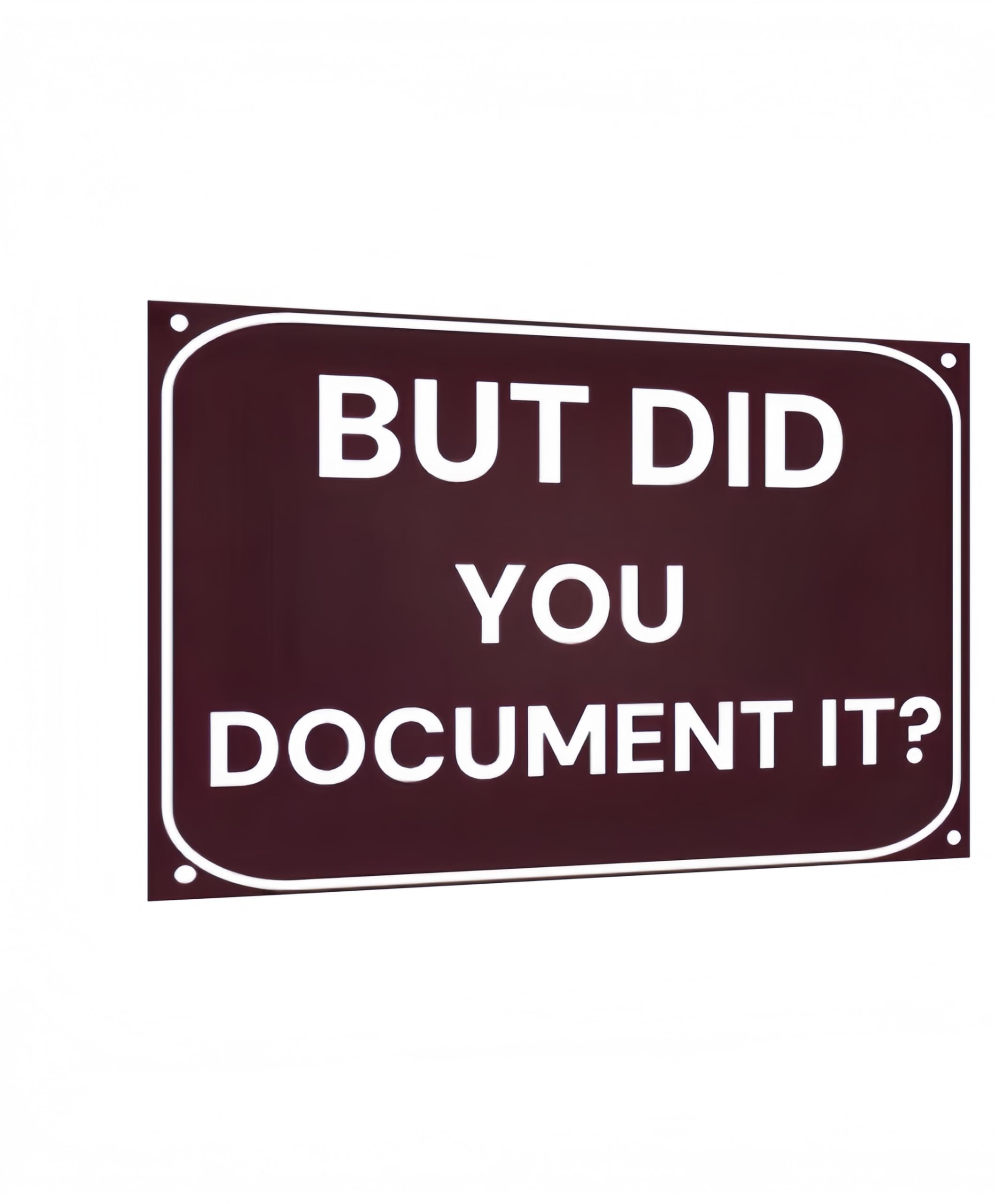 Carastora Desk Sign with Humor Quote – Vintage Metal Wall Sign for Office Decor, Home Workspace or Bar, Ideal Funny Gift for Engineers, Colleagues, Men, 8"x12"