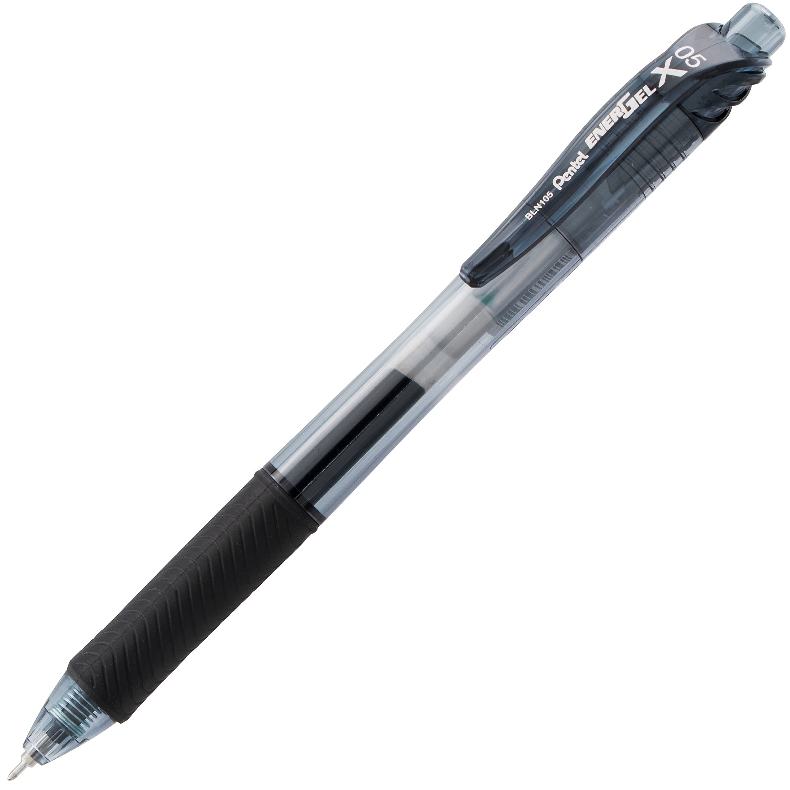 Pentel EnerGel-X Retractable Liquid Gel Pen, 0.5mm, Needle Tip, Assorted Ink, Pack of 8 (BLN105BP8M)