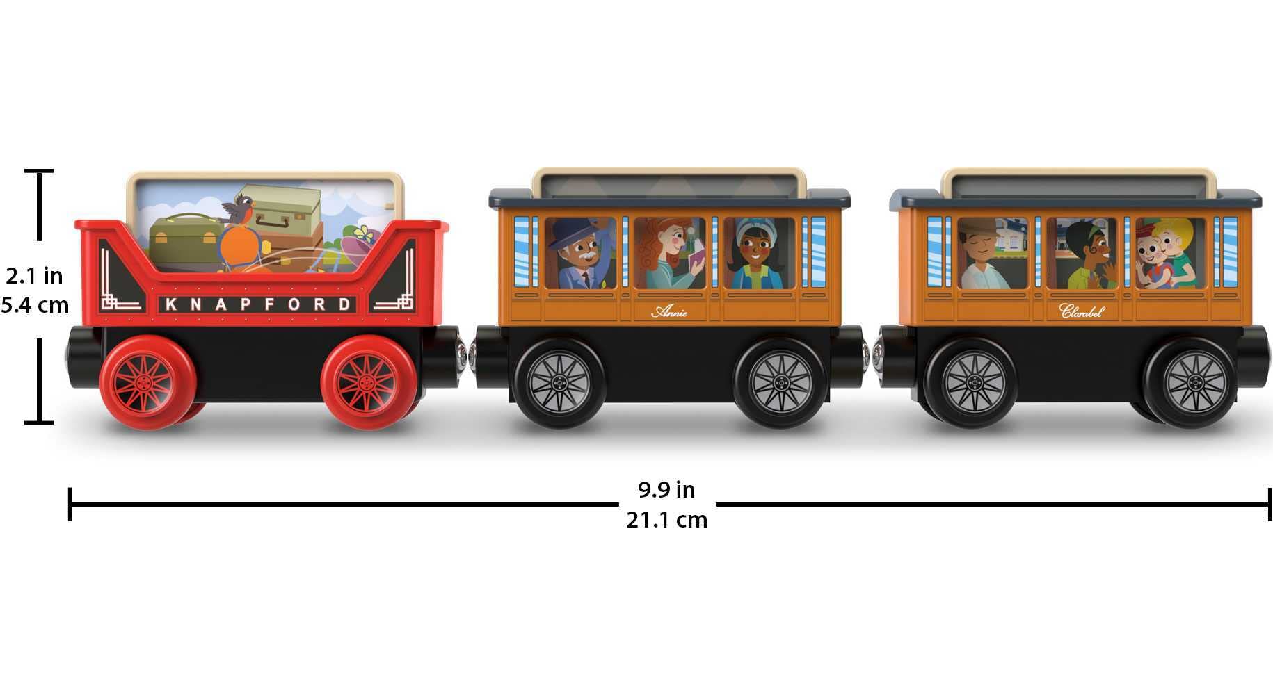 Thomas & Friends Wooden Railway Toy Train Set Knapford Station Passenger Pickup Wood Playset for Preschool Kids Ages 3+ Years