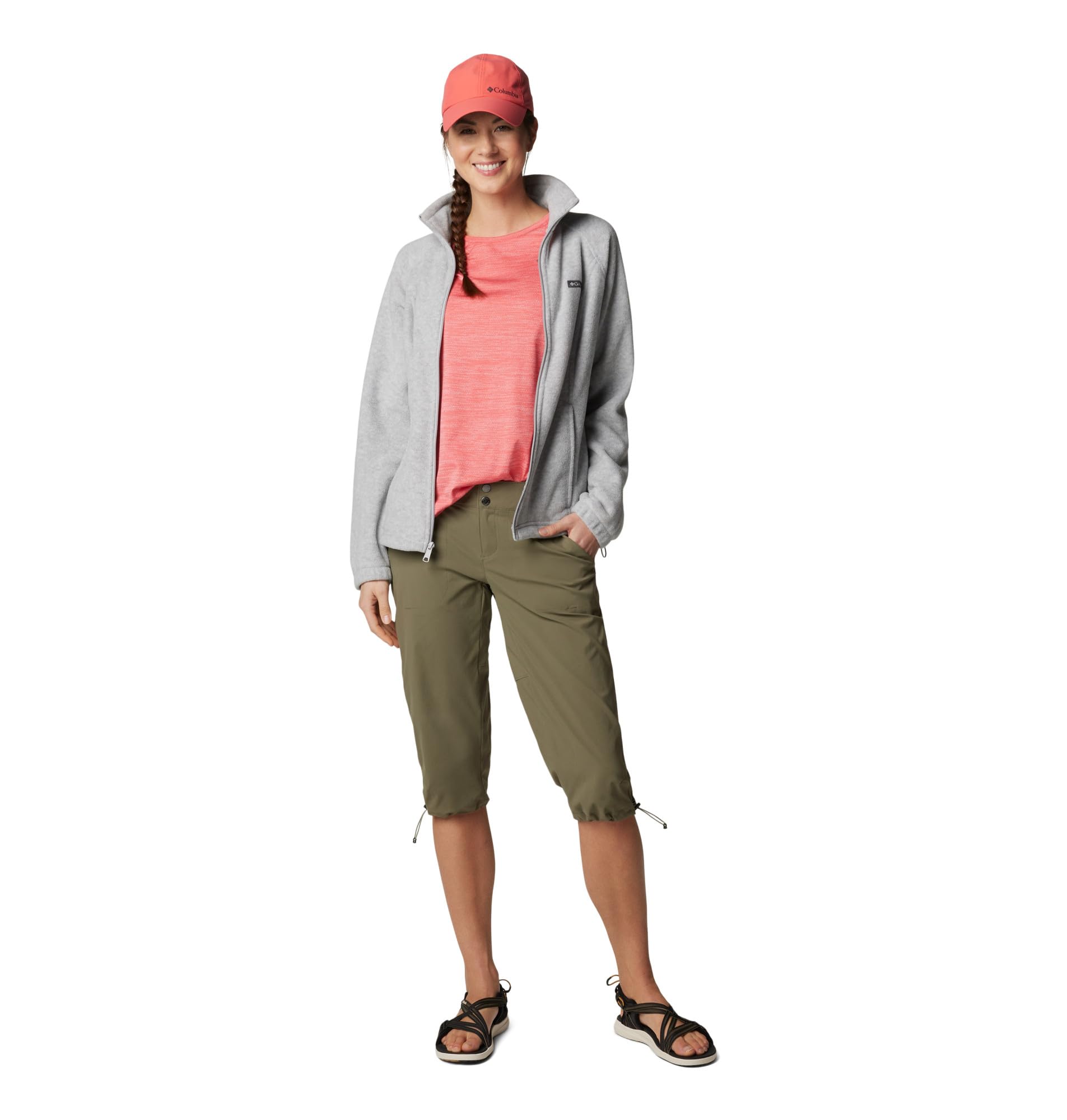 Columbia Women's Benton Springs Full Zip, Cirrus Grey Heather, Large