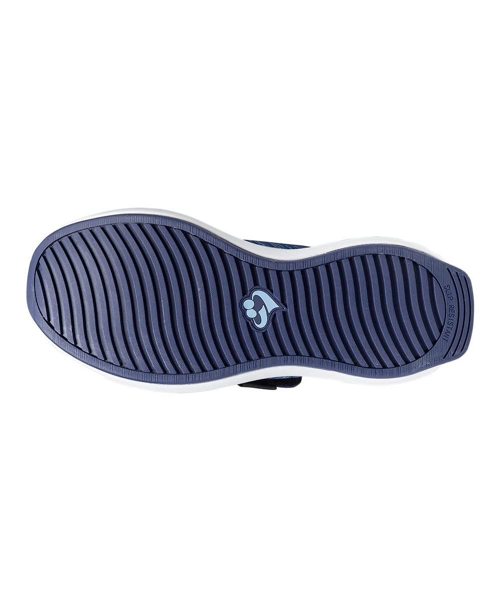 Women’s Extra Wide Comfort Shoes with Easy Closures for Adjustable Fit - Multi Blue 8.5