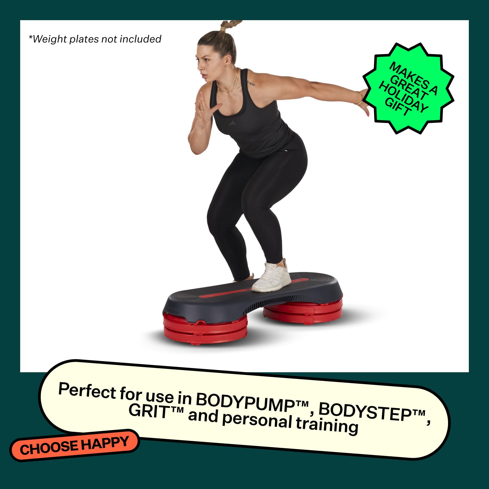 Les Mills™ SMARTSTEP™ Adjustable Dual Purpose Cardio and Strength Step Platform System