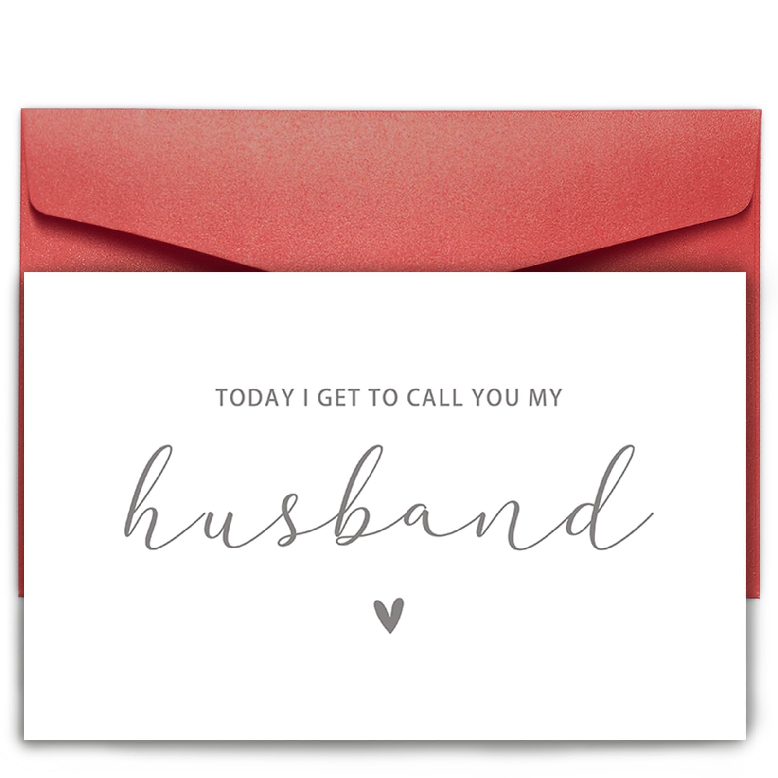 SuperShunhu Wedding Card for Husband, Wedding Day Card for Groom, To My Groom On My Wedding Day Card, Wedding Day Vows Card for Him, To My Husband Card